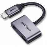 Ugreen 50596 USB-C na Type-C, Jack 3,5mm, šedý – Zboží Živě
