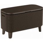Keter Bevy Cool Bar Rattan 83,5 x 40 x 50-74 cm grafit – Hledejceny.cz