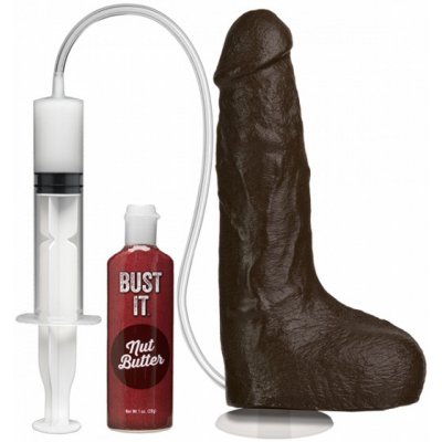 Doc Johnson Bust it Squirting Realistic Cock 8.5" Black – Zboží Mobilmania