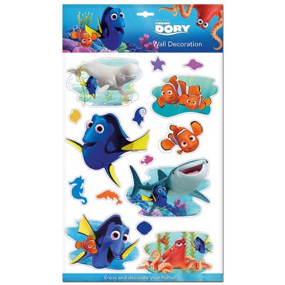 JIRI MODELS Samolepky na zeď Disney Hledá se Dory 3D 09939 40x29cm – Zboží Mobilmania