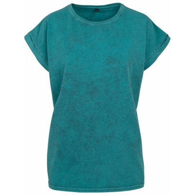 Built your Brand Acid washed Extended Modrozelená – Zbozi.Blesk.cz