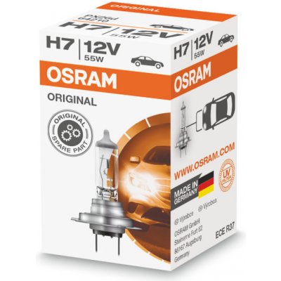 OSRAM žárovka H7 12V 55W PX26D ORIGINAL – Zboží Mobilmania