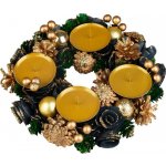 MagicHome Vianoce zeleno-modro-zlatý, 25 cm – Zboží Mobilmania