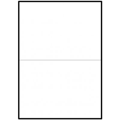 Eobaly.cz Samolepící bílé matné etikety A4 210 x 148,5 mm 2 etiket 100 ks – Zboží Dáma