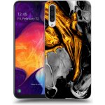 Pouzdro Picasee silikonové Samsung Galaxy A50 A505F - Black Gold černé – Zbozi.Blesk.cz