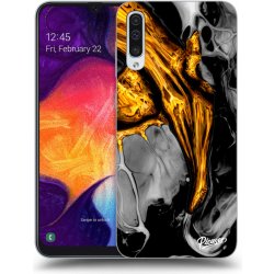 Pouzdro Picasee ULTIMATE CASE Samsung Galaxy A50 A505F - Black Gold