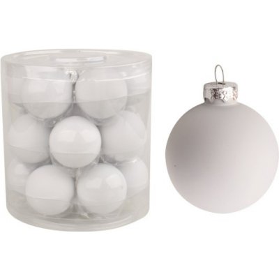 Anděl Sada skleněných baněk 4 cm holubí šeď 18 ks 3587 – Hledejceny.cz