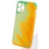 Pouzdro a kryt na mobilní telefon Apple Pouzdro 1Mcz Trendy Olejomalba Skinny TPU Apple iPhone 12 Pro zelená oranžové