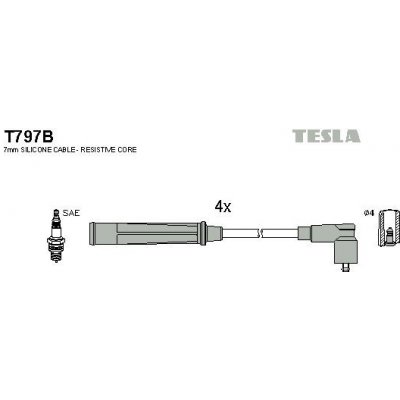 Sada kabelů pro zapalování TESLA T797B – Hledejceny.cz