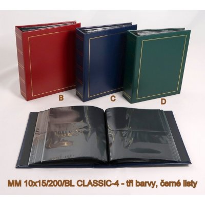 POLDOM album CLASSIC 10x15/200, černé listy – Hledejceny.cz