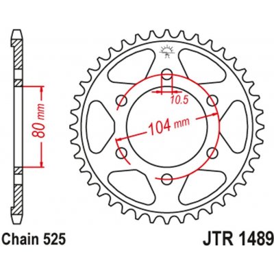 JT Sprockets JTR 1489-44 | Zboží Auto