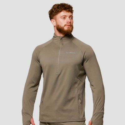 GymBeam 1/2 Zip Pulse Vetiver – Sleviste.cz
