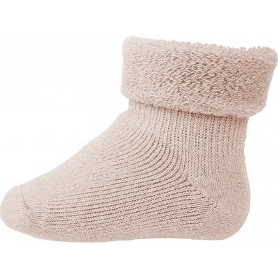 mpDenmark dětské teplé ohrnovací merino ponožky Světle růžová – Zboží Dáma