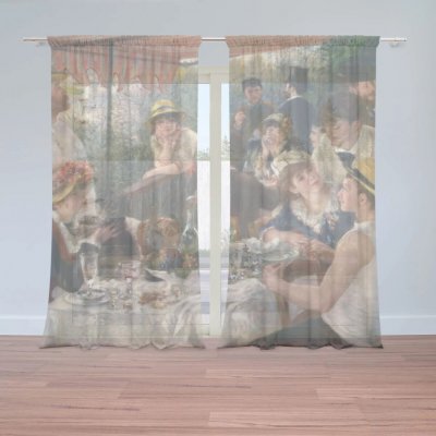 Sablio Záclony Snídaně veslařů - Auguste Renoir: 2ks 150x250cm – Hledejceny.cz