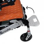 Eroute 8000R Elektrický invalidní vozík skládací s automatickým polohováním opěradla Oranžová – Sleviste.cz