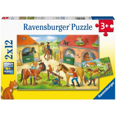 RAVENSBURGER 051786 Šťastný den na statku 2x12 dílků – Hledejceny.cz