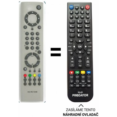 Dálkový ovladač Predátor Technika LCD TV - LCD 26-107CE – Hledejceny.cz