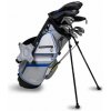 Golfový set U.S. Kids Golf TS5-51 (130) v15 10-Club dětský golfový set, stříbrno/bílo/modrý dětské, pravé, stand bag (na záda), grafit, standardní