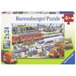 Ravensburger Ruch na nádraží 2 x 24 dílků – Zboží Mobilmania