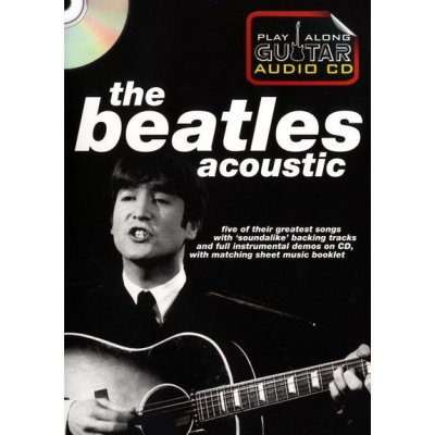 Play Along Guitar Audio CD The Beatles Acoustic tabulatury noty kytara +CD