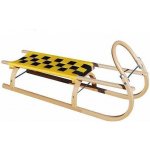Sulov Sáně dřevěné 125 cm žluto-černá – Sleviste.cz