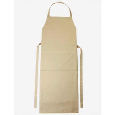 Workwear Verona Dlouhá pracovní zástěra s laclem 01146-01 Khaki – Hledejceny.cz