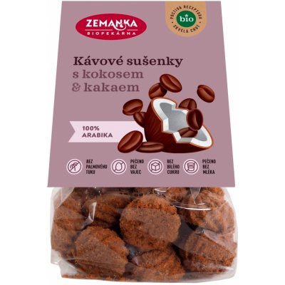 ZEMANKA kávové bio sušenky s kokosem 100 g – Sleviste.cz