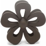 Skřipec na vlasy - květina Barva: černá – Zboží Mobilmania