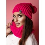 Fashionweek dámský zimní set čepice + šála komin NB1027 Amarant – Hledejceny.cz