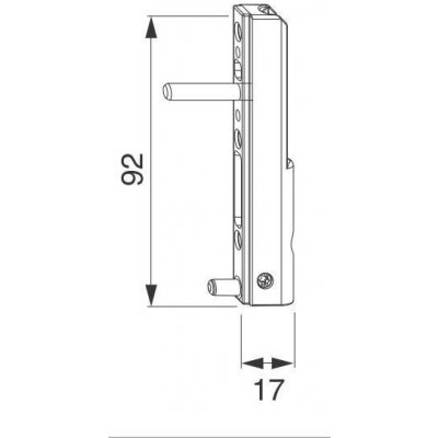 MACO Křídlový spodní pant pro křídlo 120 kg – Zboží Mobilmania
