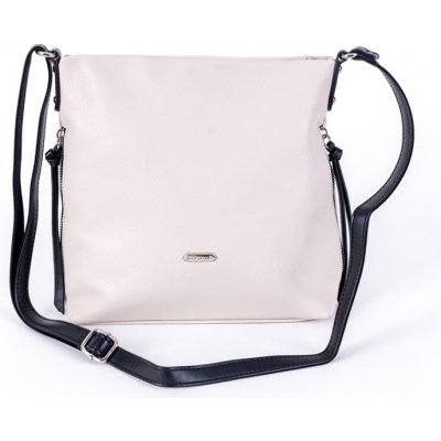 David Jones Paris Slonově bílá crossbody kabelka 6727-1A malé/střední – Zboží Mobilmania