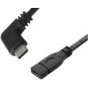 usb kabel W-star 2USBC90 USBC redukce, prodloužení, úhlový, 90°, 20cm,