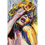 MALUJEŠ Malování podle čísel POMALOVANÁ SEXY BLONDÝNA Rozměr 40 x 60 cm Rámování vypnuté plátno na rám – Hledejceny.cz