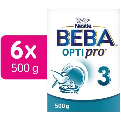 BEBA 3 OPTIPRO 6 x 500 g – Hledejceny.cz