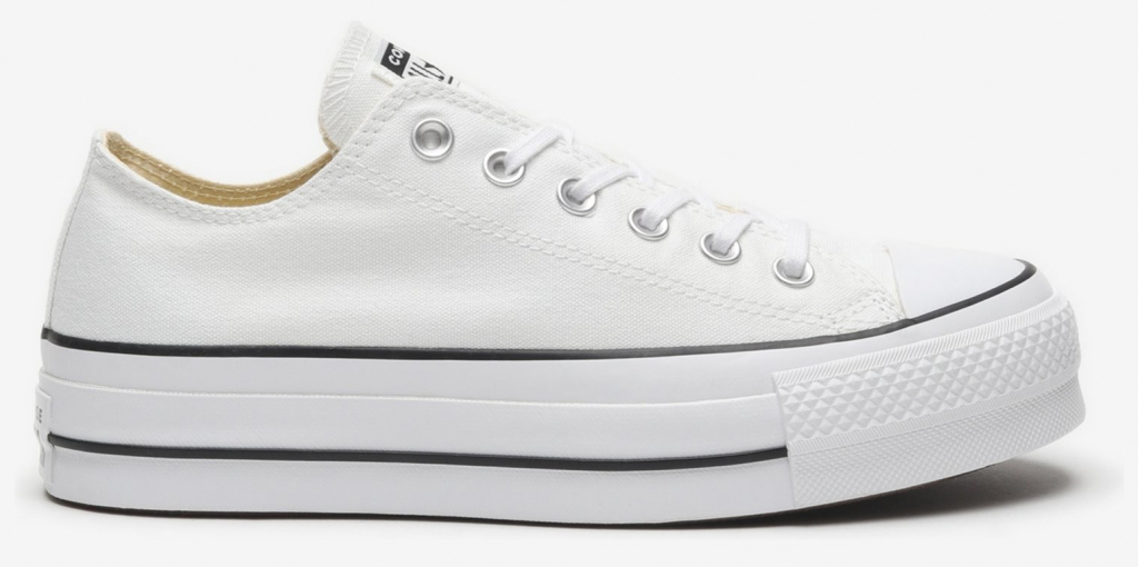 Converse Chuck Taylor All Star tenisky na platformě Canvas Platform bílé