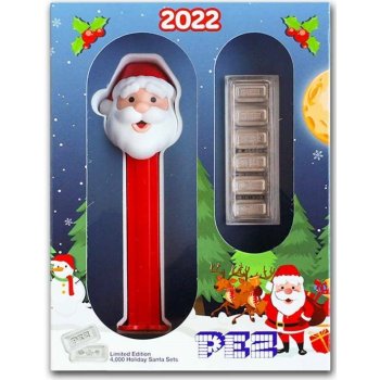 PAMP stříbrný slitek Santa PEZ Dispenser 6 x 5 g