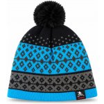 2moro pánská zimní čepice s bambulí modro-černá – Hledejceny.cz