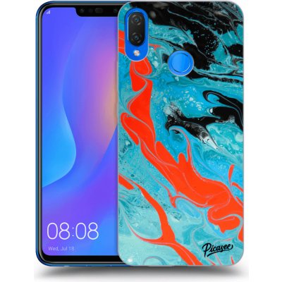 Pouzdro Picasee silikonové Huawei Nova 3i - Blue Magma černé