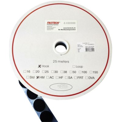 FASTECH® kulatý suchý zip zalepení hotmelt háčková část (Ø) 25 mm černá 5 m – Hledejceny.cz