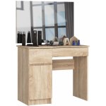 Ak furniture Kosmetický stolek se zrcadlem P-2/SL I dub sonoma levý – Zbozi.Blesk.cz