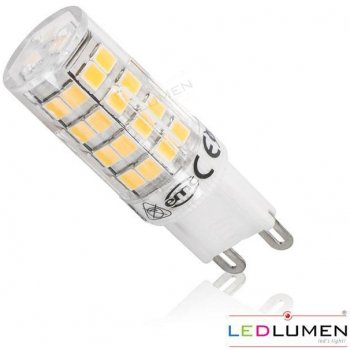 Ledlumen LED žárovka 4W 51xSMD2835 G9 470lm Teplá