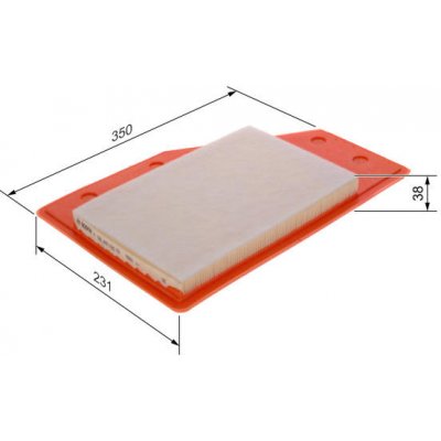 Vzduchový filtr BOSCH F 026 400 635 – Hledejceny.cz
