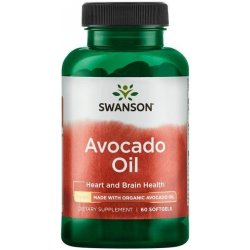 Swanson Avokádový Olej 1000 mg 60 kapslí