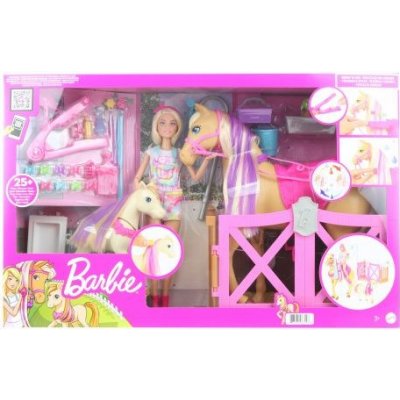 Barbie Rozkošný koník s doplňky GXV77 — Heureka.cz