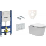 Závěsný WC set Geberit do lehkých stěn / předstěnová montáž + WC SAT Brevis SIKOGES5W0 – Hledejceny.cz