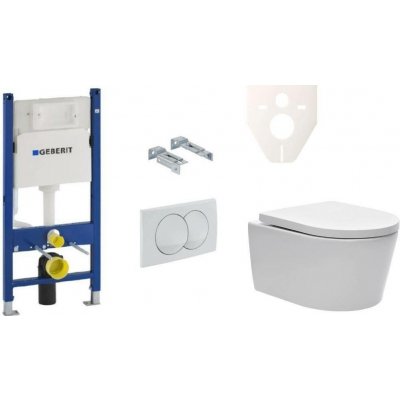 Závěsný WC set Geberit do lehkých stěn / předstěnová montáž + WC SAT Brevis SIKOGES5W0 – Hledejceny.cz