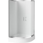 DEANTE Funkia Chrom Sprchový Kout, Půlkulatý, 90x90 Cm Výška 170 Cm Kyp_653k – Zboží Dáma