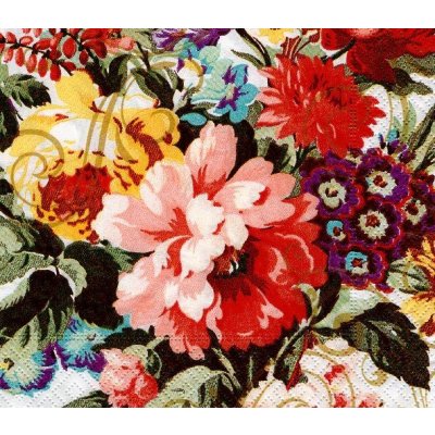 Ubrousek 33x33 cm RŮŽE A KVĚTY – Zbozi.Blesk.cz