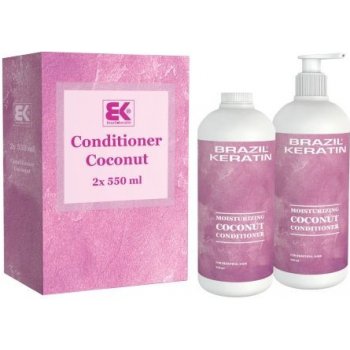 Brazil Keratin Moisturizing Coconut Conditioner 2 x 550 ml dárková sada
