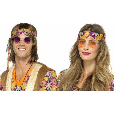 Smiffys Brýle Hippy kulaté lenonky – Zboží Mobilmania